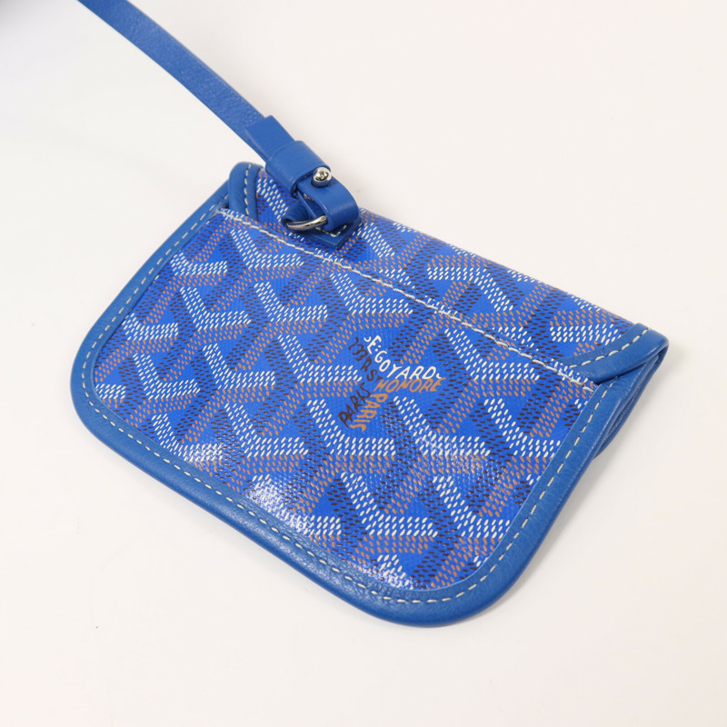 GOYARD 塗層帆布Anjou Mini銀扣手挽袋-13