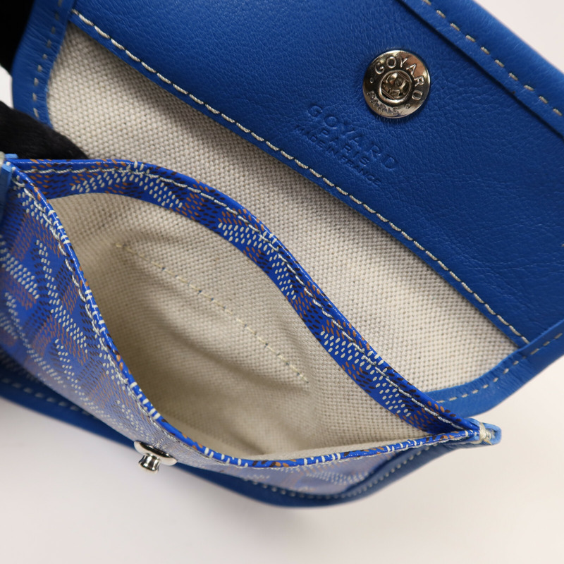 GOYARD 塗層帆布Anjou Mini銀扣手挽袋-14