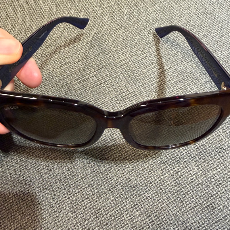 Gucci 藍紅條紋太陽眼鏡-3