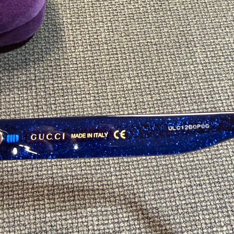 Gucci 藍紅條紋太陽眼鏡-4