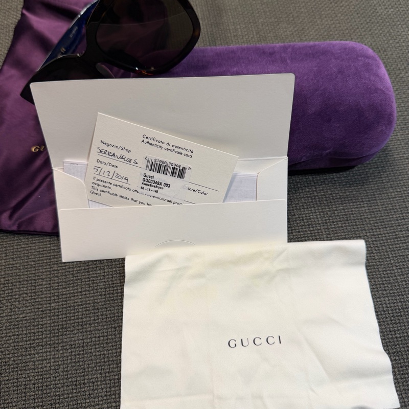 Gucci 藍紅條紋太陽眼鏡-8