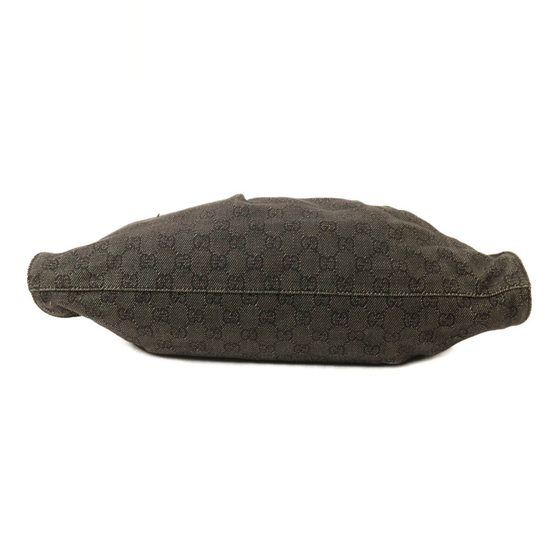 GUCCI 帆布Vintage Hobo Bag金扣肩背袋-3