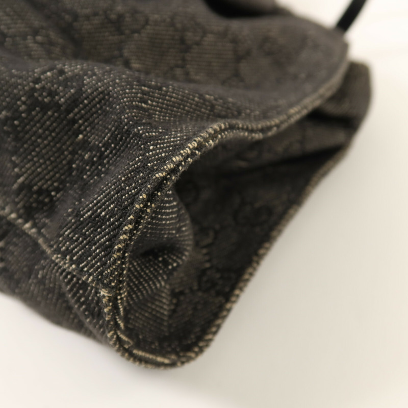 GUCCI 帆布Vintage Hobo Bag金扣肩背袋-10