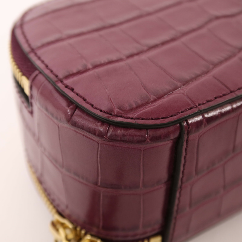 Chloe 牛皮皮革Mini C Bag金扣鏈帶手挽肩背兩用袋-15