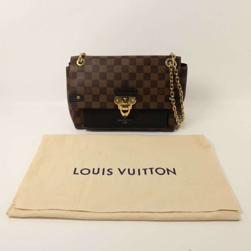 LOUIS VUITTON Damier Vavin PM金扣鏈帶肩背袋-8