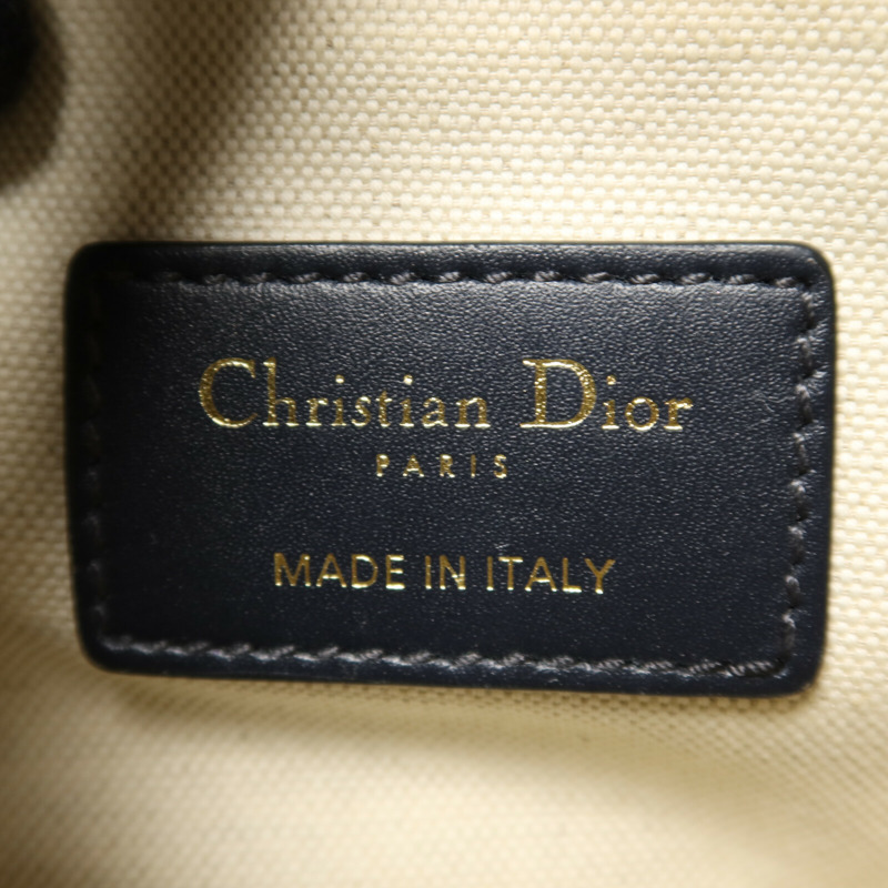 Dior 帆布Mini Saddle金扣肩背袋-5