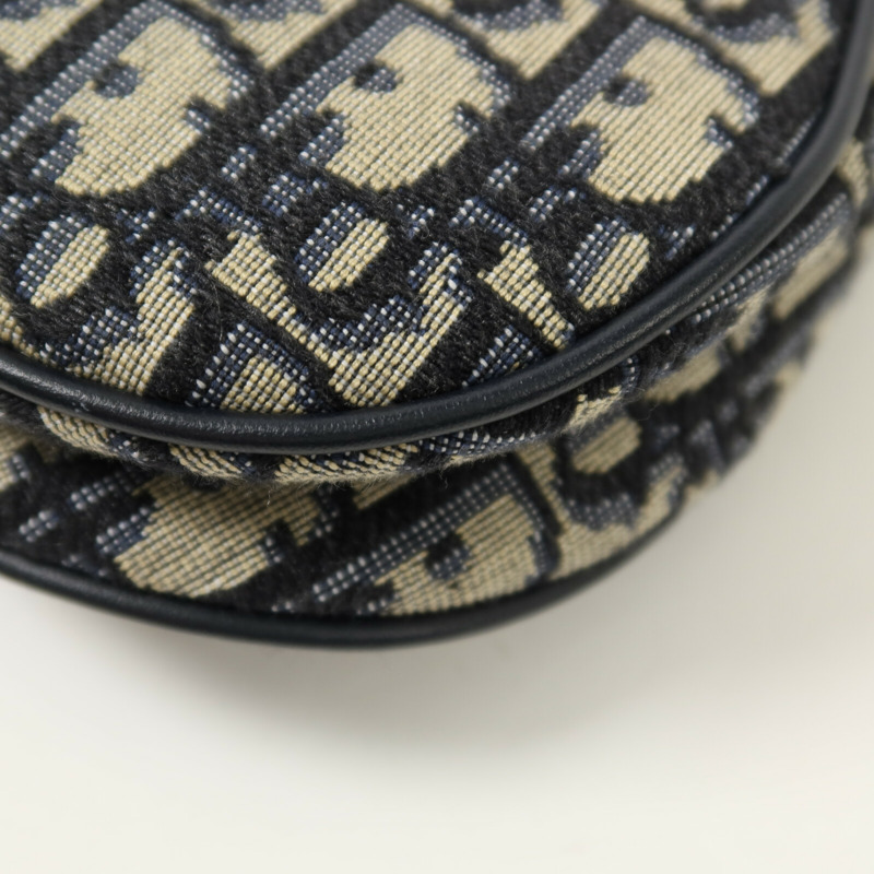 Dior 帆布Mini Saddle金扣肩背袋-14