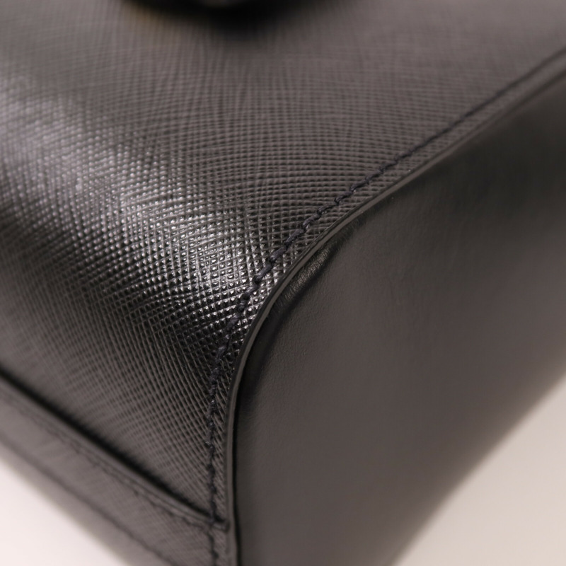 PRADA 牛皮皮革Shoulder Bag金扣手挽肩背兩用袋-9