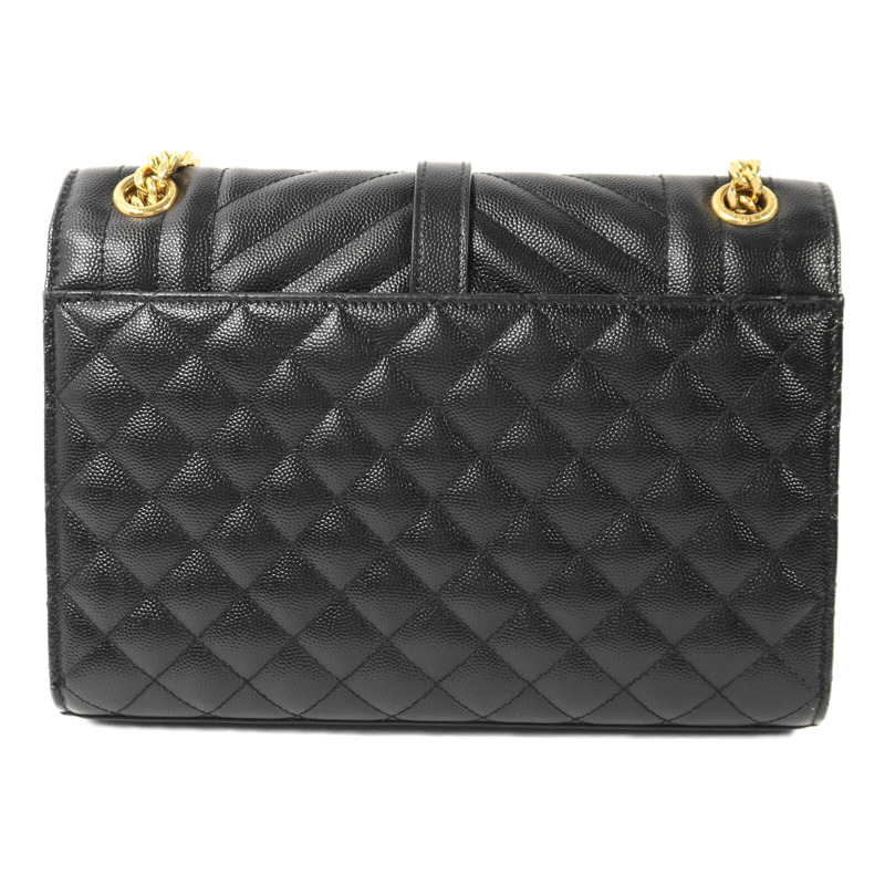 SAINT LAURENT 牛皮皮革Envelop Medium金扣鏈帶肩背袋-1