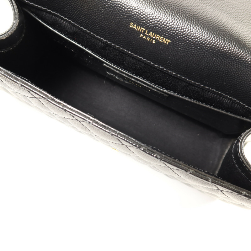 SAINT LAURENT 牛皮皮革Envelop Medium金扣鏈帶肩背袋-4