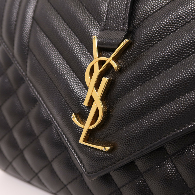 SAINT LAURENT 牛皮皮革Envelop Medium金扣鏈帶肩背袋-9