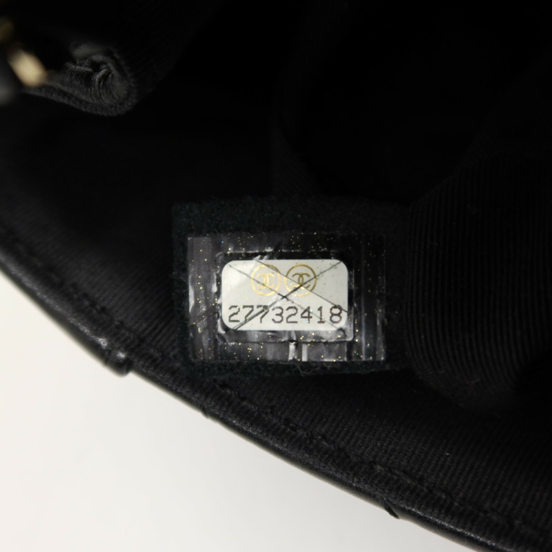 CHANEL 牛皮皮革Chain Shoulder金扣鏈帶肩背袋-6