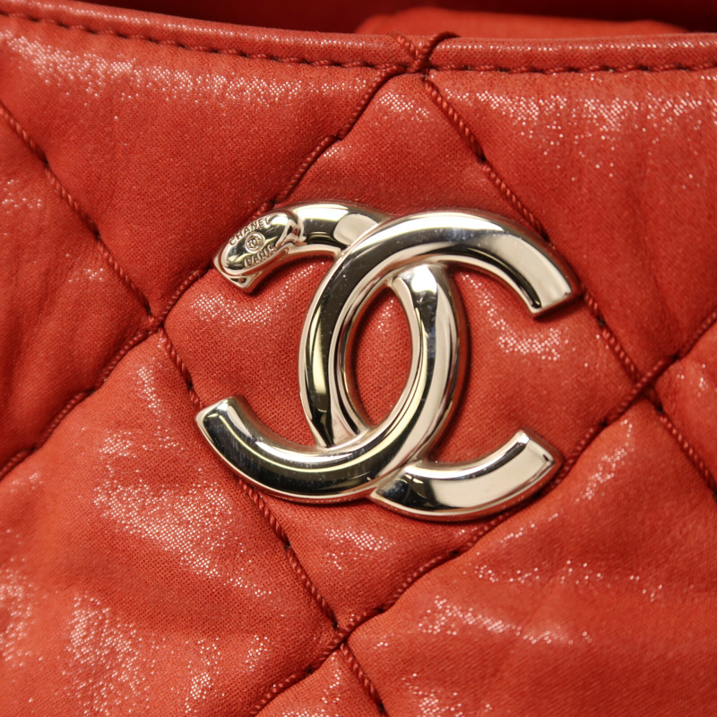 CHANEL 牛皮皮革Shoulder Bag銀扣鏈帶手挽肩背兩用袋-8