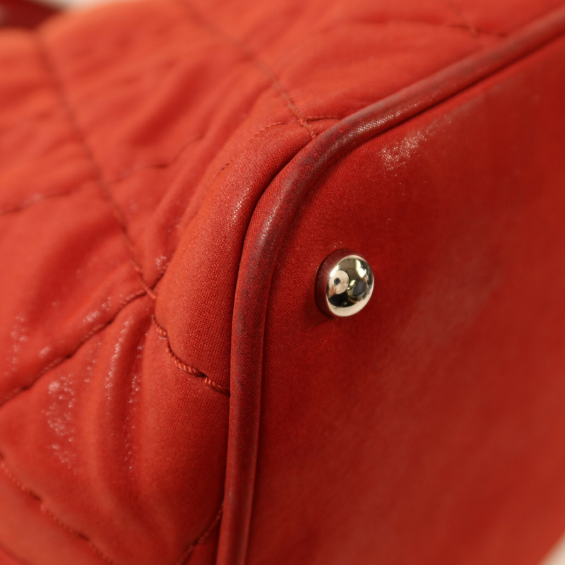 CHANEL 牛皮皮革Shoulder Bag銀扣鏈帶手挽肩背兩用袋-11