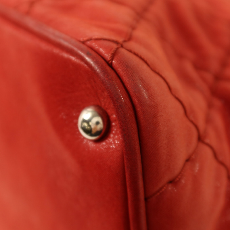 CHANEL 牛皮皮革Shoulder Bag銀扣鏈帶手挽肩背兩用袋-12