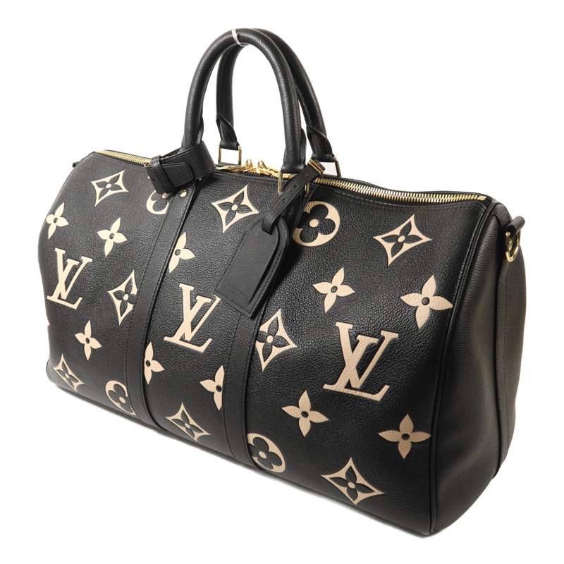 LOUIS VUITTON Monogram Empreinte Keepall 45金扣手挽肩背兩用袋-2