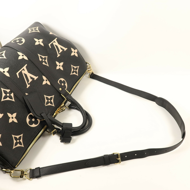 LOUIS VUITTON Monogram Empreinte Keepall 45金扣手挽肩背兩用袋-6