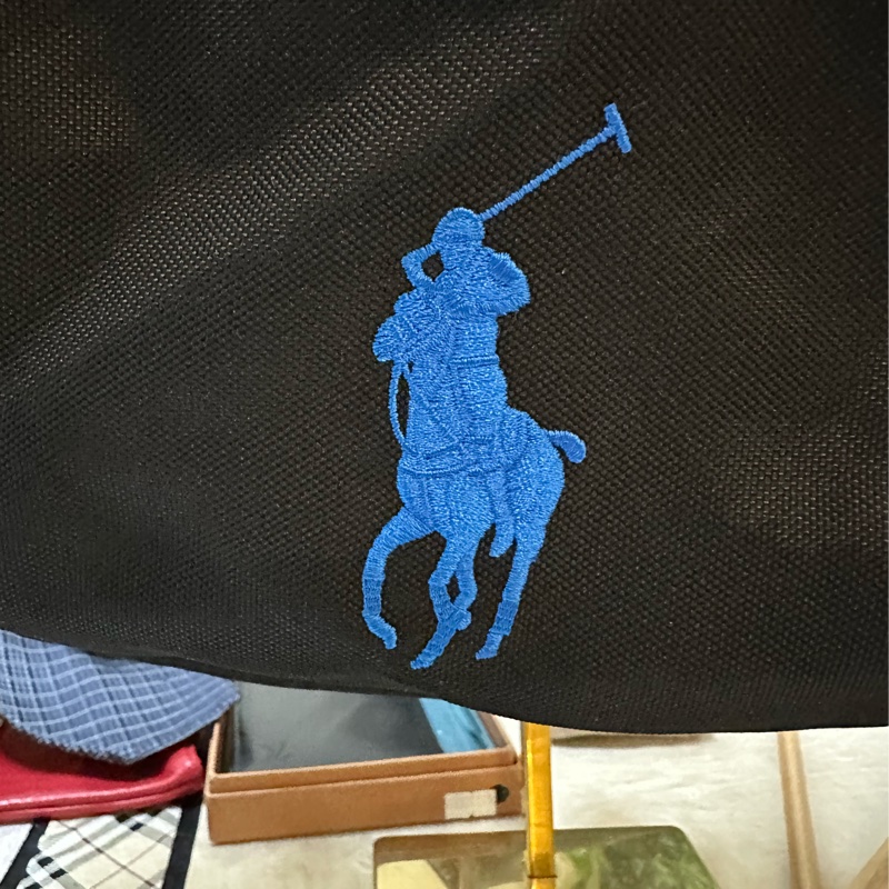 POLO RALPH LAUREN 大馬黑色帆布後背包-8