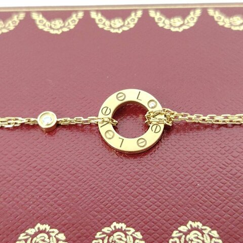 Cartier/卡地亞 玫瑰金 LOVE 小圓餅手鏈