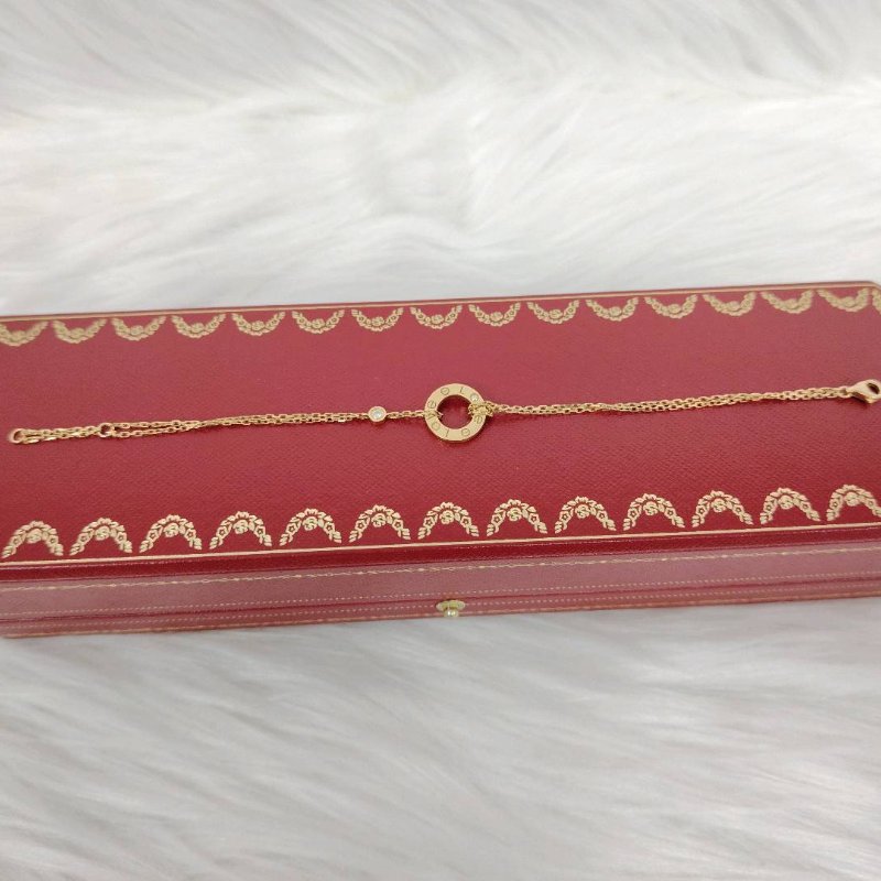 Cartier/卡地亞 玫瑰金 LOVE 小圓餅手鏈-1
