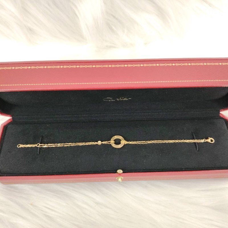 Cartier/卡地亞 玫瑰金 LOVE 小圓餅手鏈-4