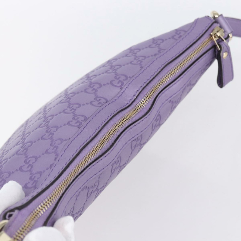 【日本直送】GUCCI GG帆布Gussissima單肩包 皮革 紫色 金色 257072 Auth am9596V-5