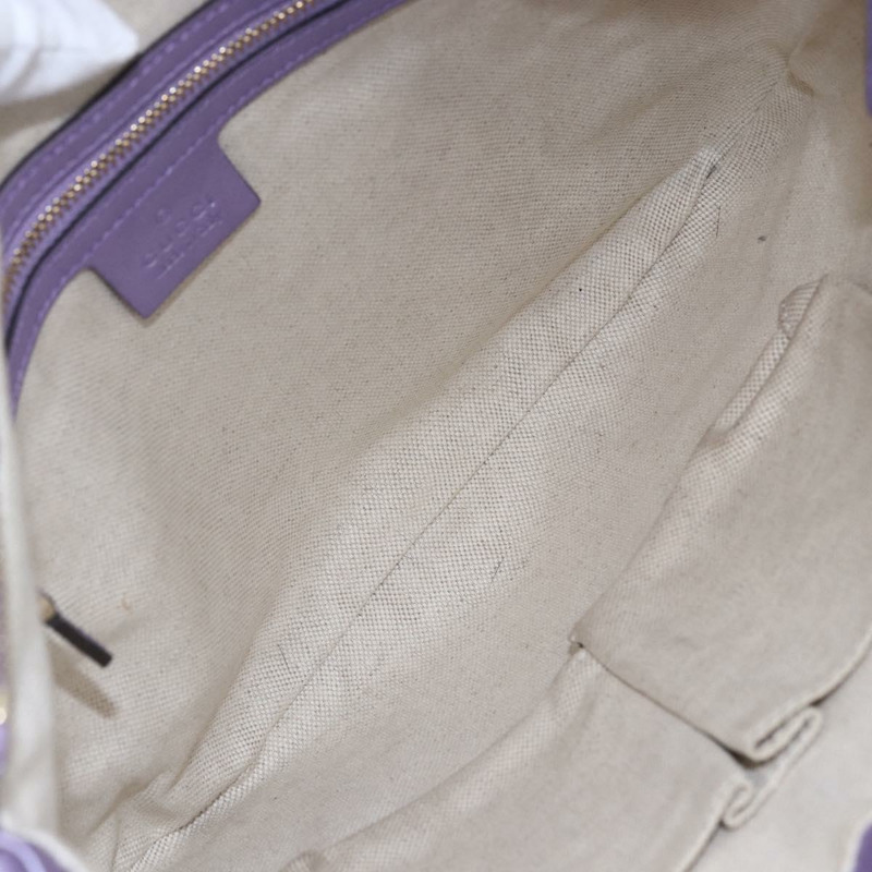 【日本直送】GUCCI GG帆布Gussissima單肩包 皮革 紫色 金色 257072 Auth am9596V-9