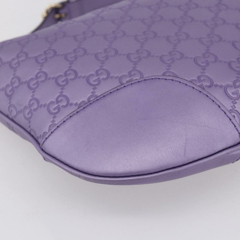 【日本直送】GUCCI GG帆布Gussissima單肩包 皮革 紫色 金色 257072 Auth am9596V-16