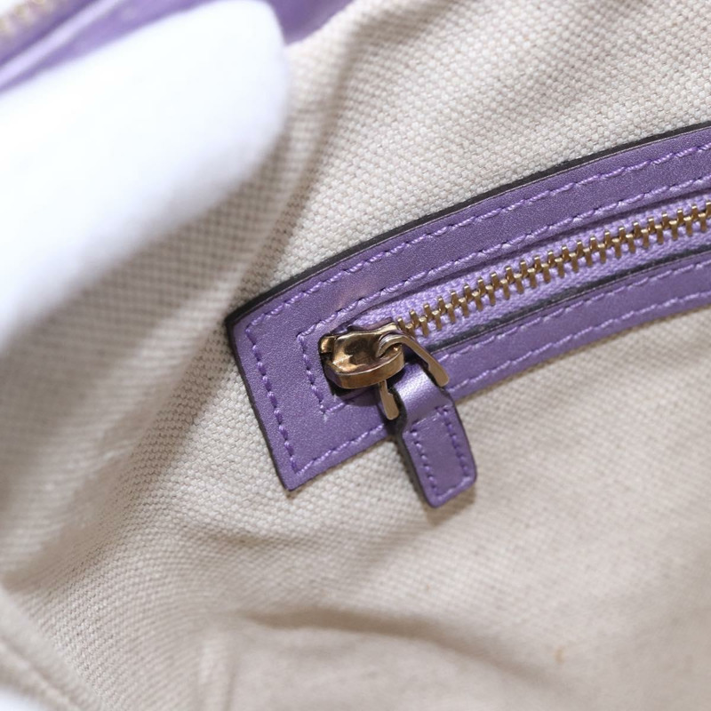 【日本直送】GUCCI GG帆布Gussissima單肩包 皮革 紫色 金色 257072 Auth am9596V-18