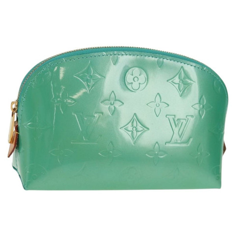 路易威登 Vernis Pochette 化妝包藍色 Lagon M91747 LV 正品 152671V
