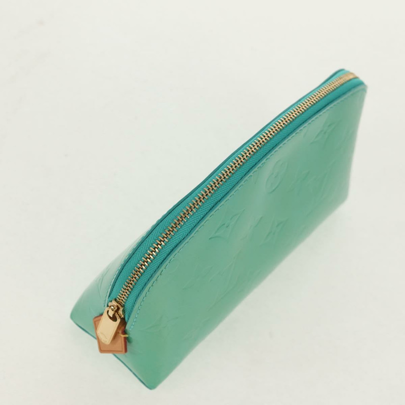 【日本直送】路易威登 Vernis Pochette 化妝包藍色 Lagon M91747 LV 正品 152671V-4