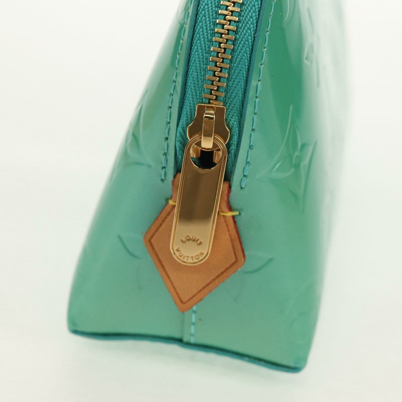 【日本直送】路易威登 Vernis Pochette 化妝包藍色 Lagon M91747 LV 正品 152671V-7