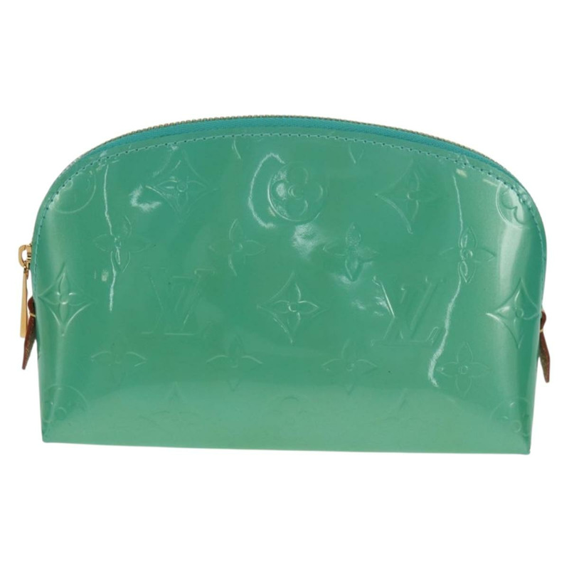 【日本直送】路易威登 Vernis Pochette 化妝包藍色 Lagon M91747 LV 正品 152671V-12