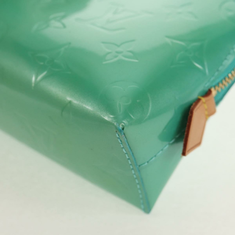 【日本直送】路易威登 Vernis Pochette 化妝包藍色 Lagon M91747 LV 正品 152671V-13