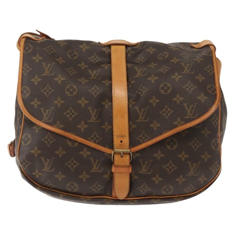 【日本直送】路易威登 Monogram Saumur 35 肩背包 M42254 LV Auth ka812-12