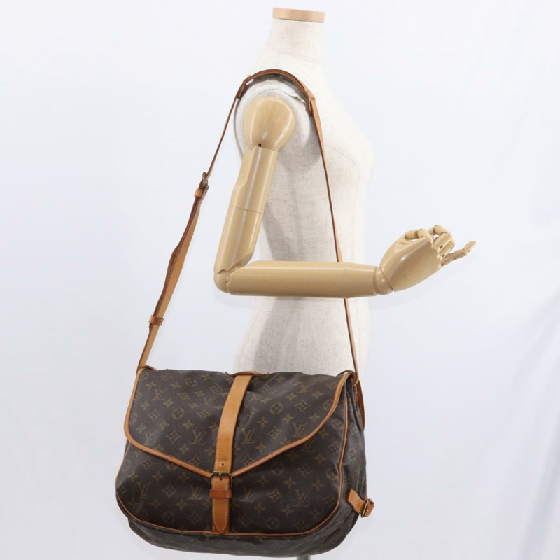 【日本直送】路易威登 Monogram Saumur 35 肩背包 M42254 LV Auth ka812-30