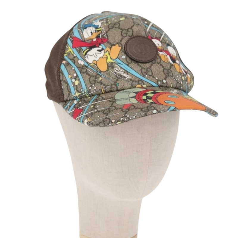 【日本直送】GUCCI GG Supreme GUCCIxDisney PVC 帽 米色 648843 正品 157413M-0