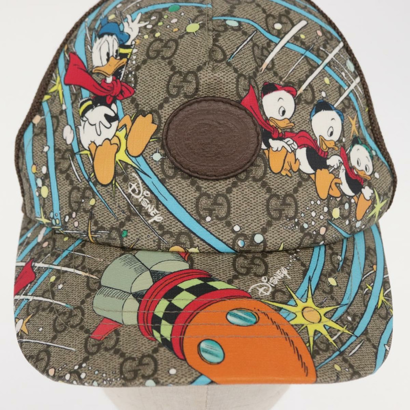 【日本直送】GUCCI GG Supreme GUCCIxDisney PVC 帽 米色 648843 正品 157413M-6