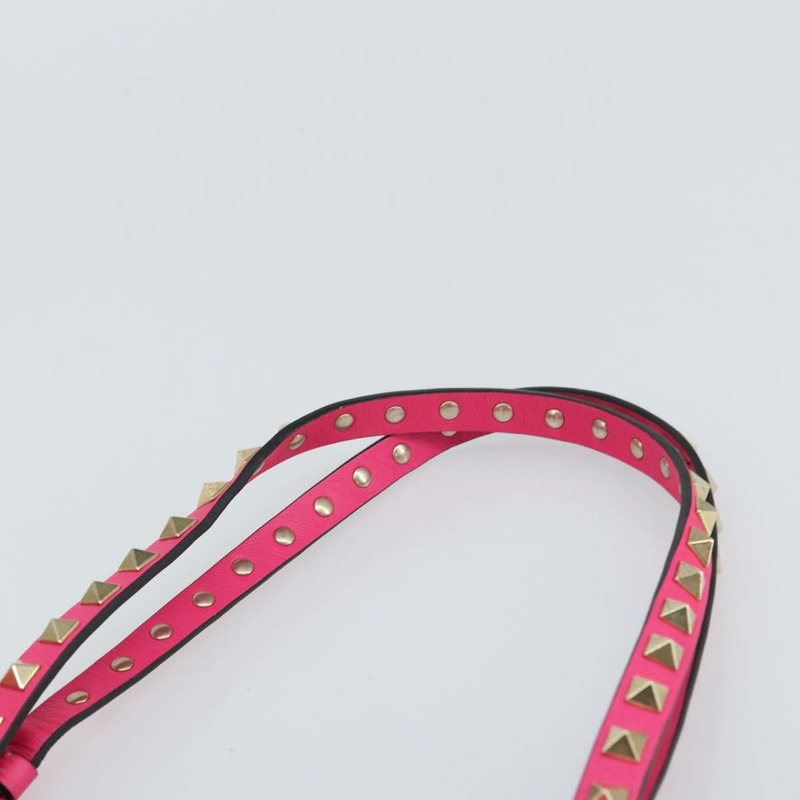 【日本直送】華倫天奴 (VALENTINO) 鉚釘手提包 皮革 2way 粉金配色 正品 BA9568V-7