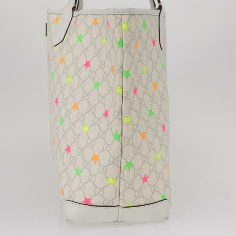 【日本直送】GUCCI GG Supreme 星星手提包 PVC 白色 309497 正品 am10476-2