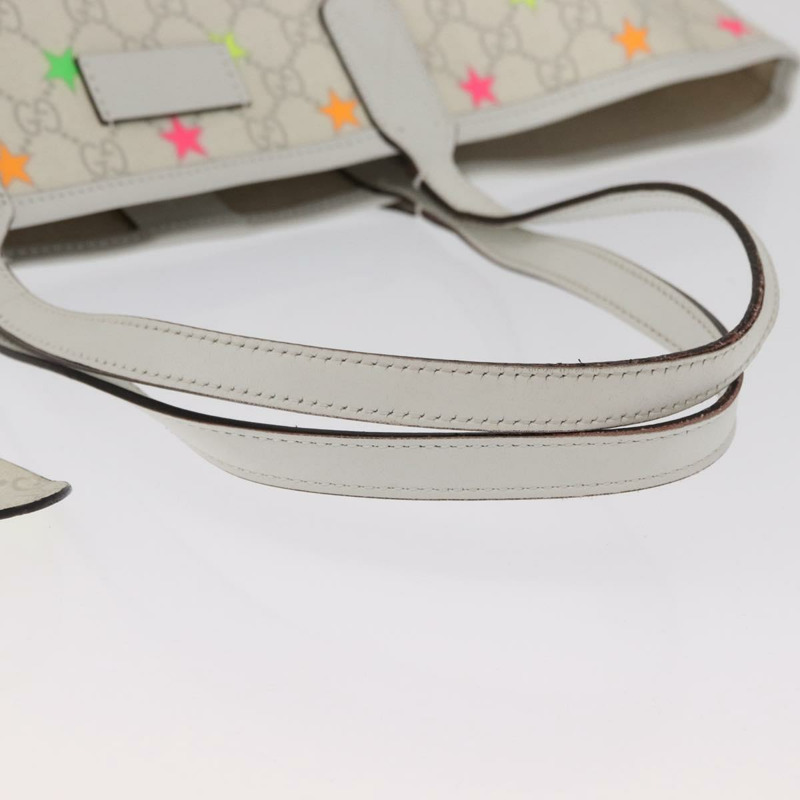 【日本直送】GUCCI GG Supreme 星星手提包 PVC 白色 309497 正品 am10476-6