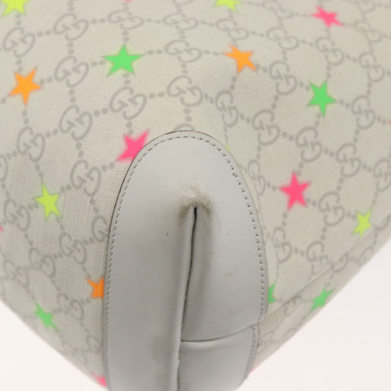 【日本直送】GUCCI GG Supreme 星星手提包 PVC 白色 309497 正品 am10476-8