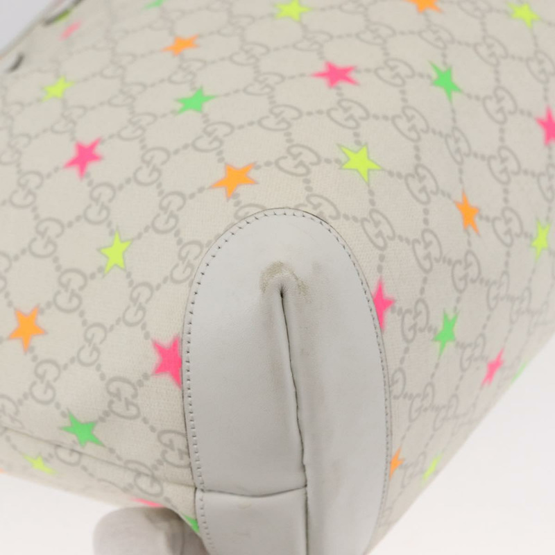 【日本直送】GUCCI GG Supreme 星星手提包 PVC 白色 309497 正品 am10476-13