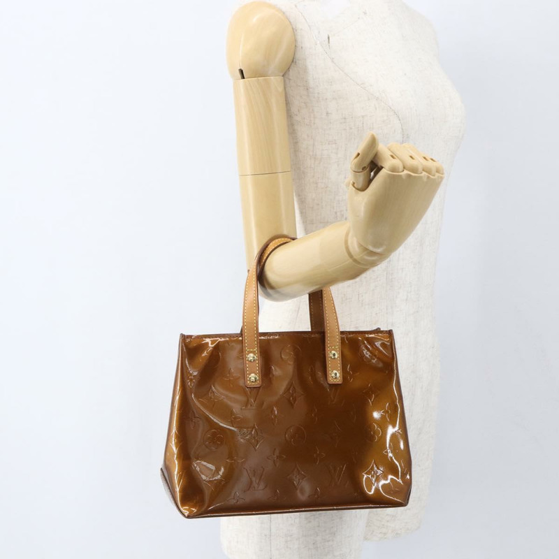 【日本直送】路易威登 Monogram Vernis Reade PM 手提包 青銅色 M91146 LV Auth ki6325-20