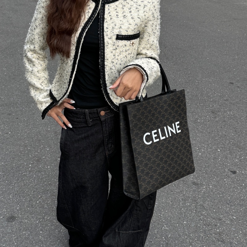 【時尚超好看😎】 Celine 經典老花 托特提包 （專櫃93,000）-22