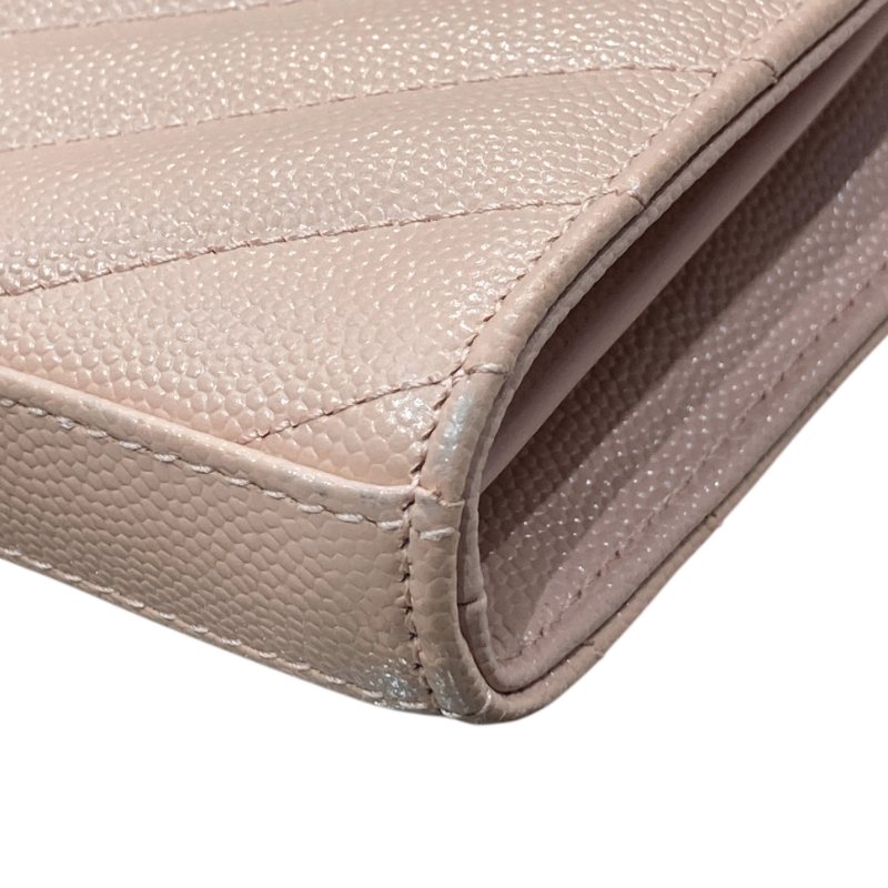 SAINT LAURENT 聖羅蘭 LULU WOC 側背包 淺粉色 皮革 金釦-8