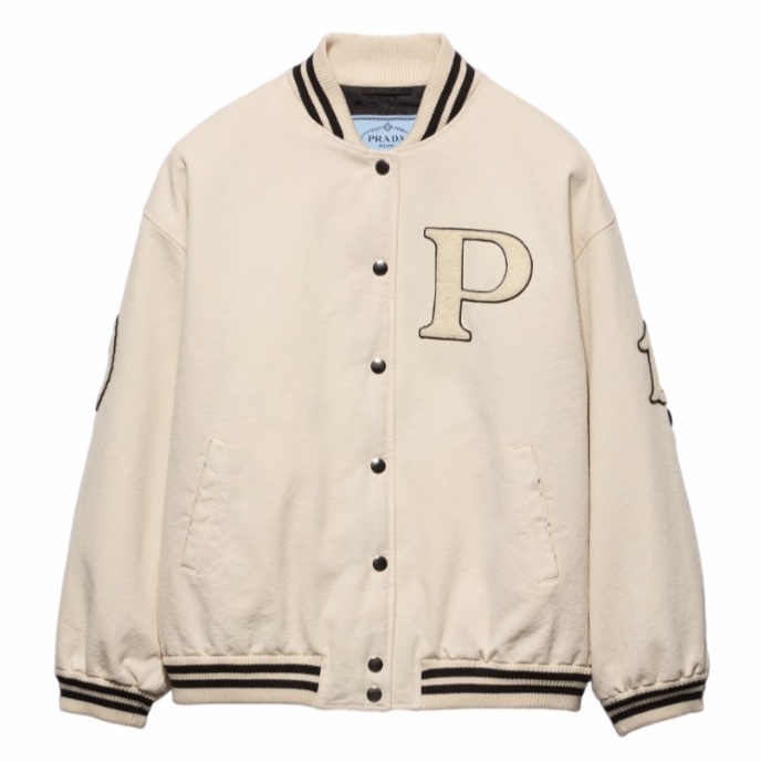 Prada 女士 拼接裝飾飛行員夾克IT-36 IT-38 IT-40 IT-44碼-2