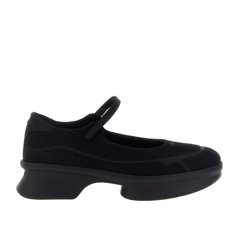 Prada 女士 網眼芭蕾平底鞋36 36.5 37 37.5 38 38.5 39 40 41碼-0