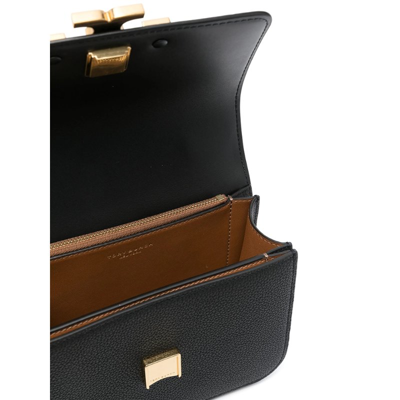 【TORY BURCH】雙T-LOGO小金磚包-黑色-3