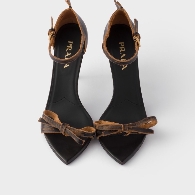 Prada 女士 尖頭高跟涼鞋36 36.5 37 37.5 38 39 40碼跟高: 8.5cm-4